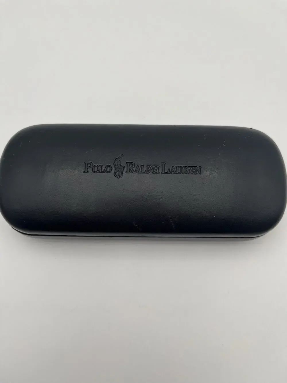 AWESOME Polo Ralph Lauren Black Hard Eyeglasses Sunglasses Case w/Cleaning Cloth